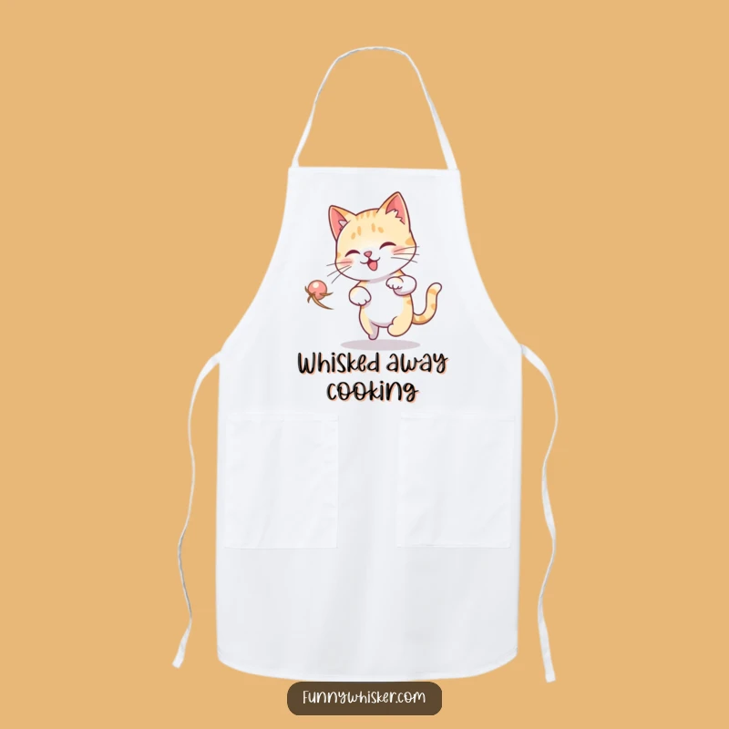 Funny Cat Dizzy Apron: Whisker Chase Kitchen Wear, Hilarious Chef Gift