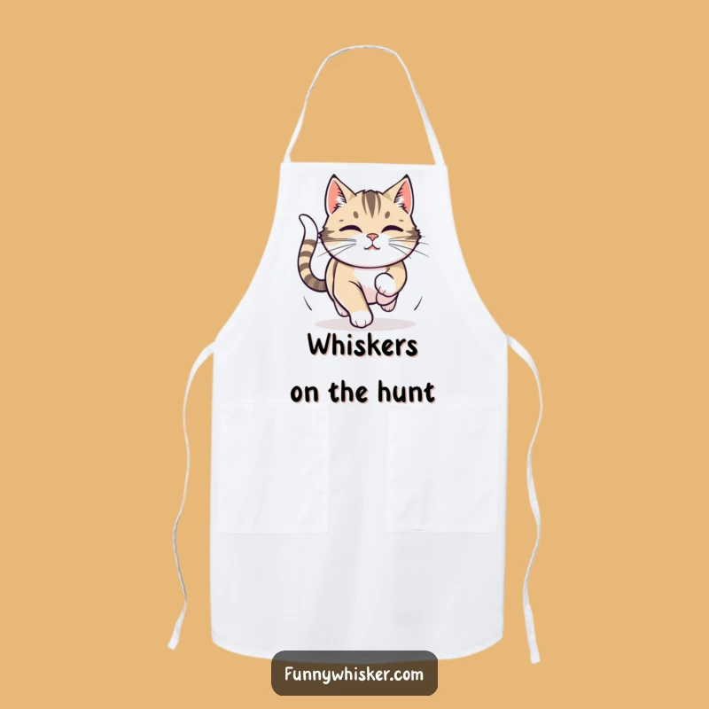 Funny Cat Tail Chase Apron: Focused Whiskers Kitchen Fun, Perfect Funny Gift
