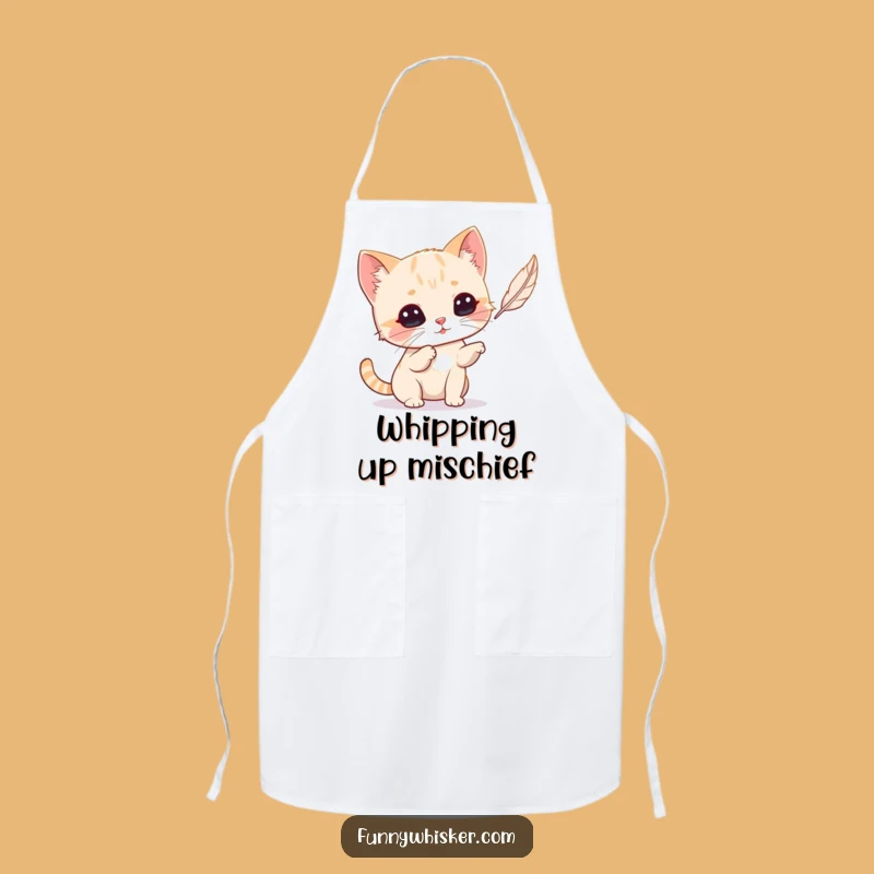 Funny Cat Whiskers Apron: Playful Chef's Companion, Great Kitchen Gift