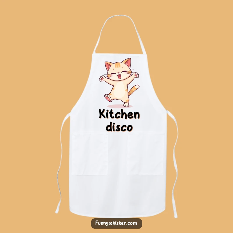 Funny Dancing Cat Apron: Kitchen Moves - Unique Chef Gift!