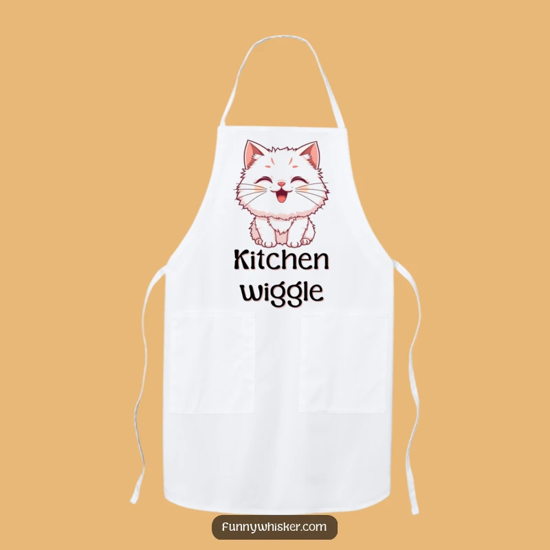Funny Fluffy Cat Apron: Cook with Excitement, This is a Funny Gift