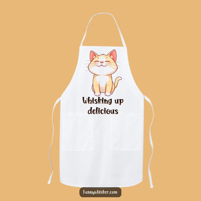 Funny Cat Whisker Twitch Apron: Cook with Joyful Flair