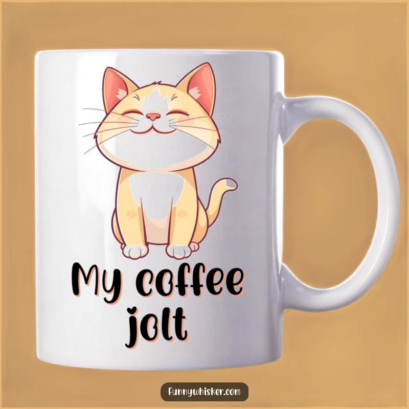 Funny Cat Whisker Twitch Mug: Hilarious Gift for Joyful Cat Lovers