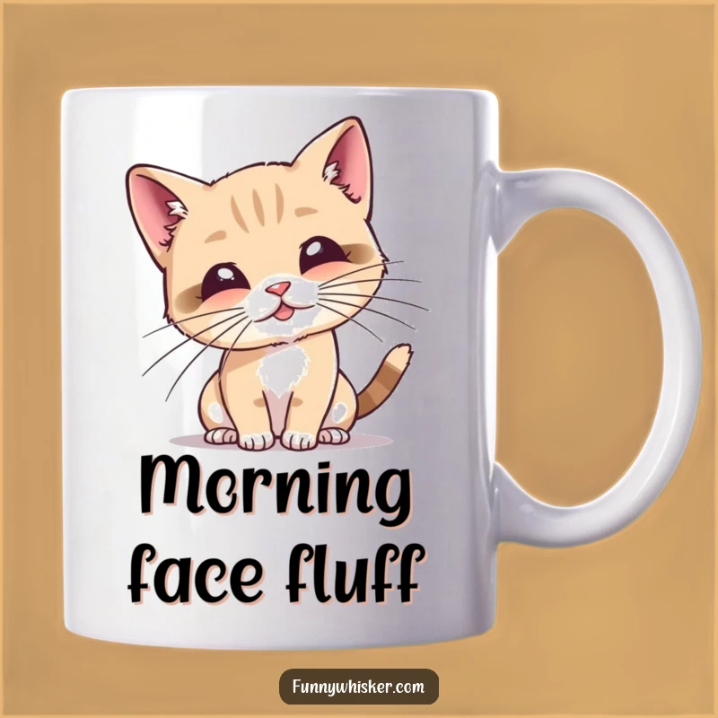 Funny Cat Whiskers Mug: Tiny Feline Playing, Perfect Humorous Gift