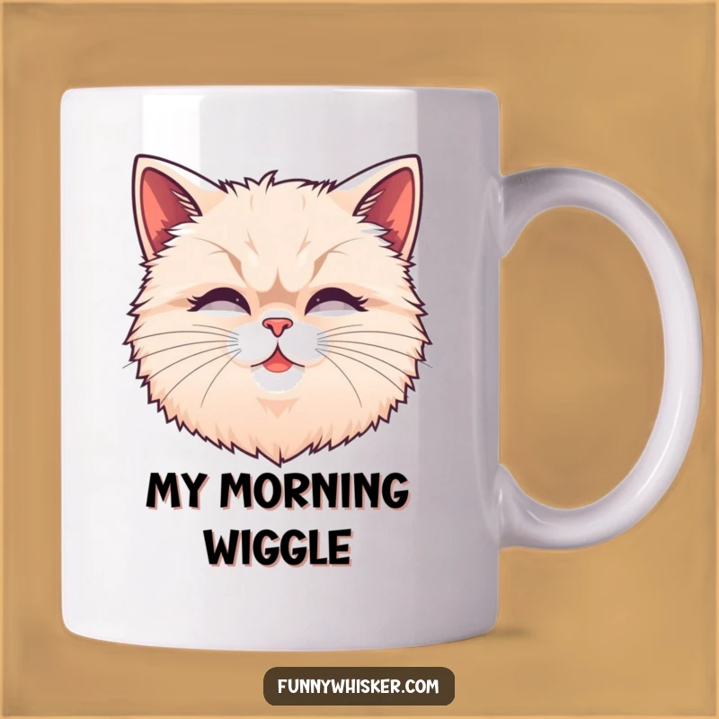 Funny Fluffy Cat Whiskers Mug: Hilarious Gift for Cat Lovers