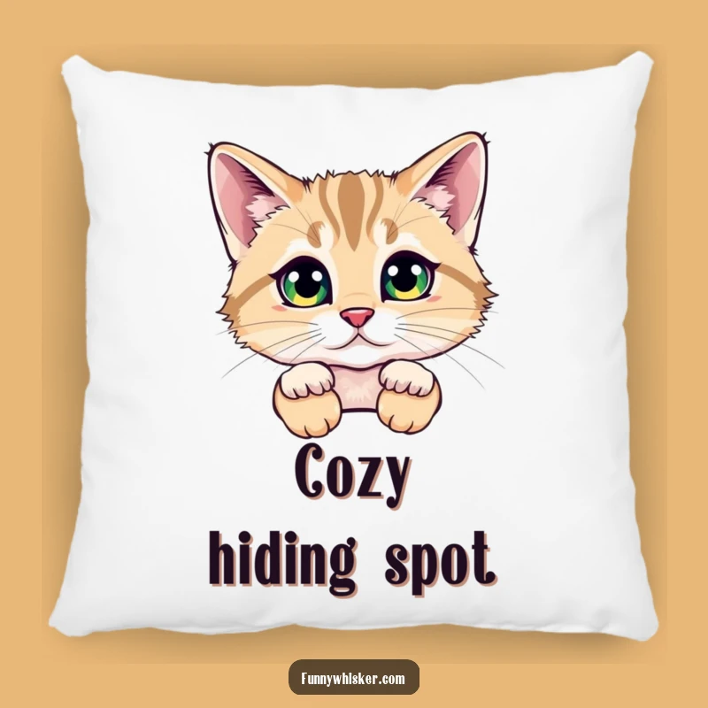 Funny Hidden Cat Whiskers Pillow - Cozy & Hilarious Surprise Accent