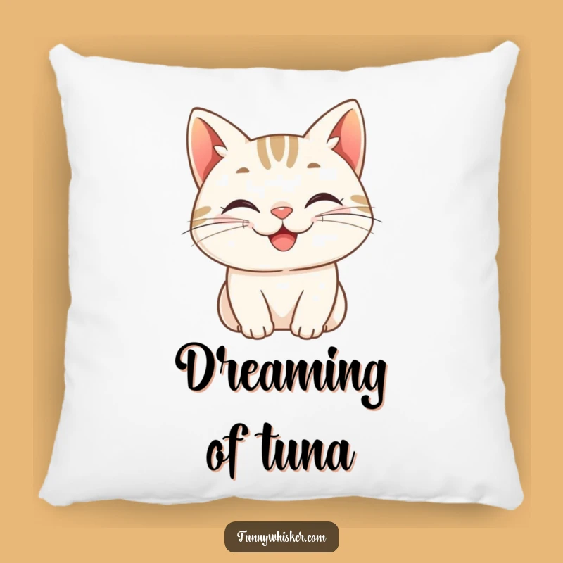 Funny Grinning Cat Pillow: Cozy Comfort with a Smile, Perfect Funny Gift