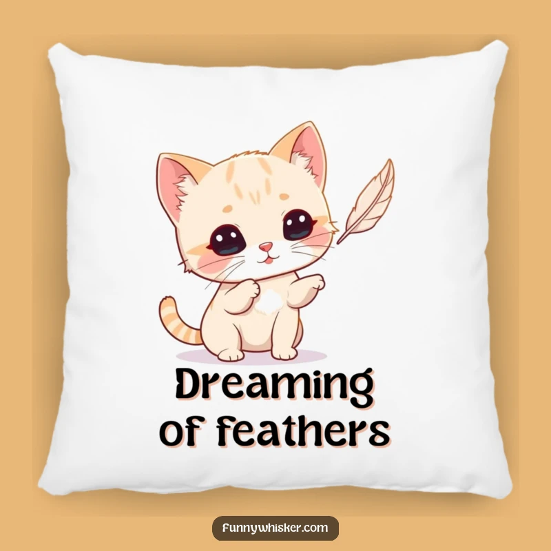 Funny Cat Whiskers Pillow: Plush Feather Battling Companion, Ideal Gift