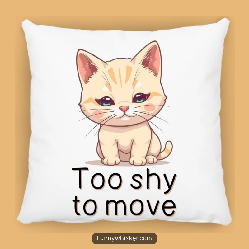 Funny Shy Cat Whisker Pillow: Hiding Feline Comfort, Ideal Gift