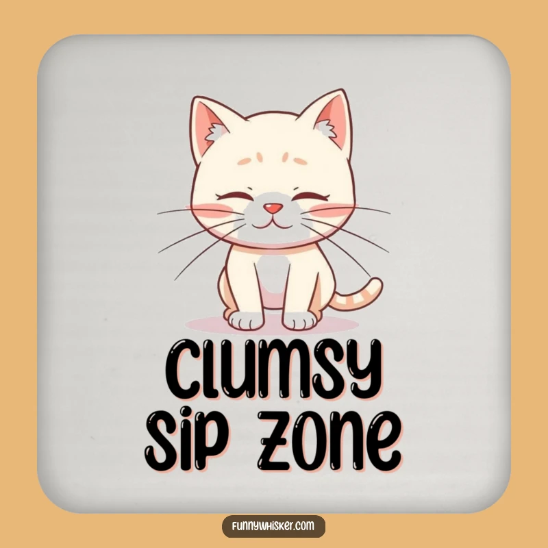Funny Cat Whiskers Drink Coasters - Protect Surfaces With Feline Charm
