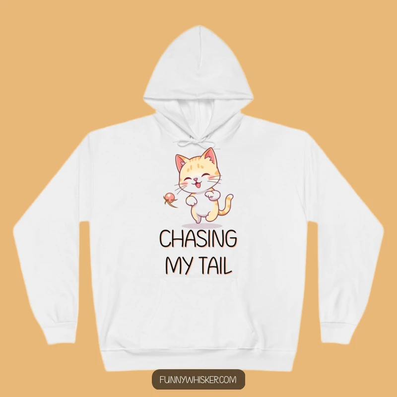 Funny Cat Dizzy Hoodie: Whisker Chase Sweatshirt, Ultimate Funny Gift