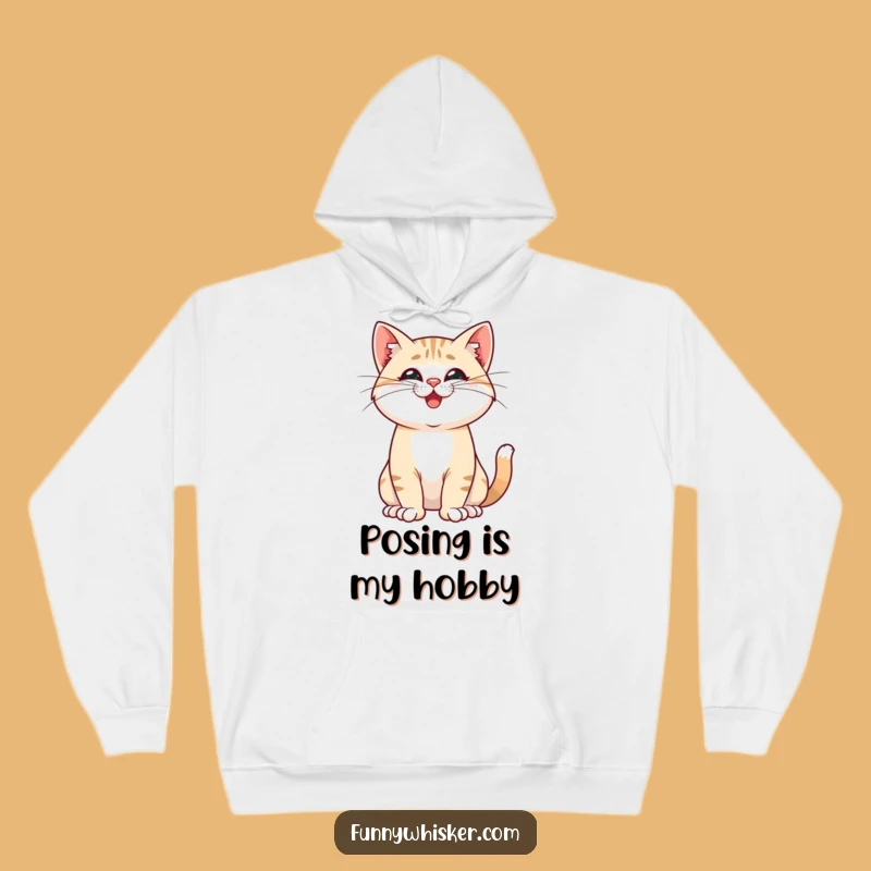Funny Proud Cat Whiskers Hoodie: Cozy & Confident Gift