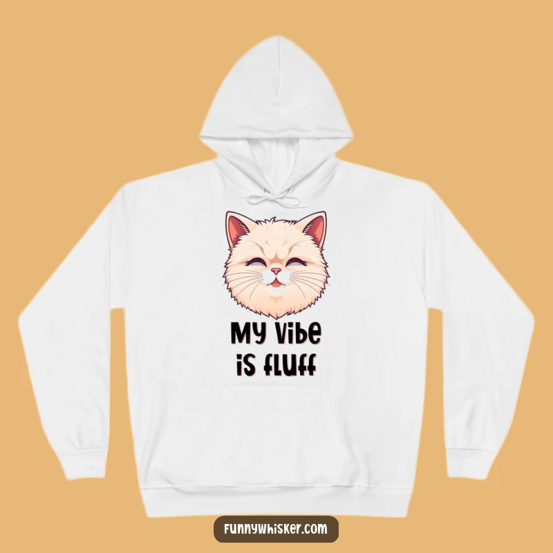 Cozy Funny Fluffy Cat Whiskers Hoodie: Warmth with Feline Flair