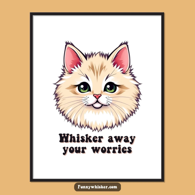 Free Printable Wall Art: Peek-a-Boo Cat, Humorous Downloadable Decor for Cat Nooks