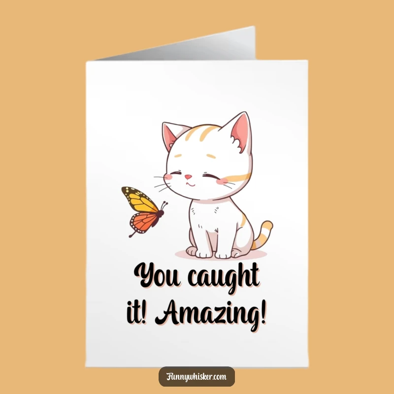 Free Printable Cat Congrats Card: Whiskered Dreamer Downloadable Gift for Success