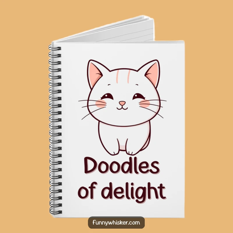 Funny Cat Whisker Notebook: Playful Curve - Minimalist Journal Gift