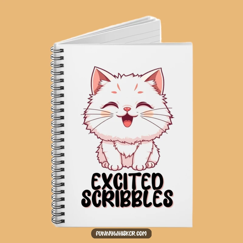 Funny Fluffy Cat Notebook: Jot Down Joy with This Wiggly Gift
