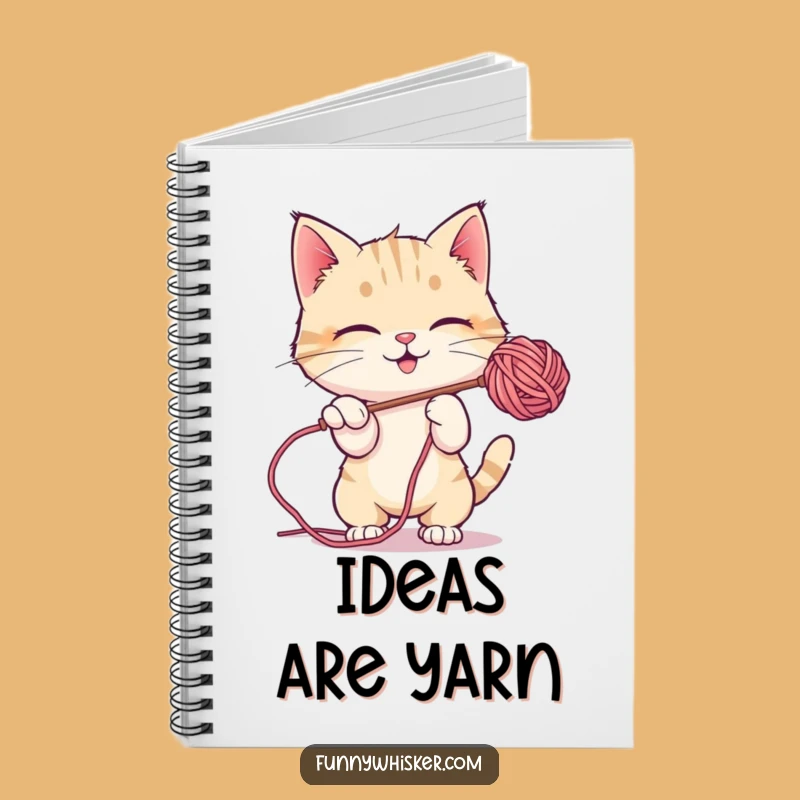Funny Cat Notebook: Yarn Batting Doodles - Creative Gift!