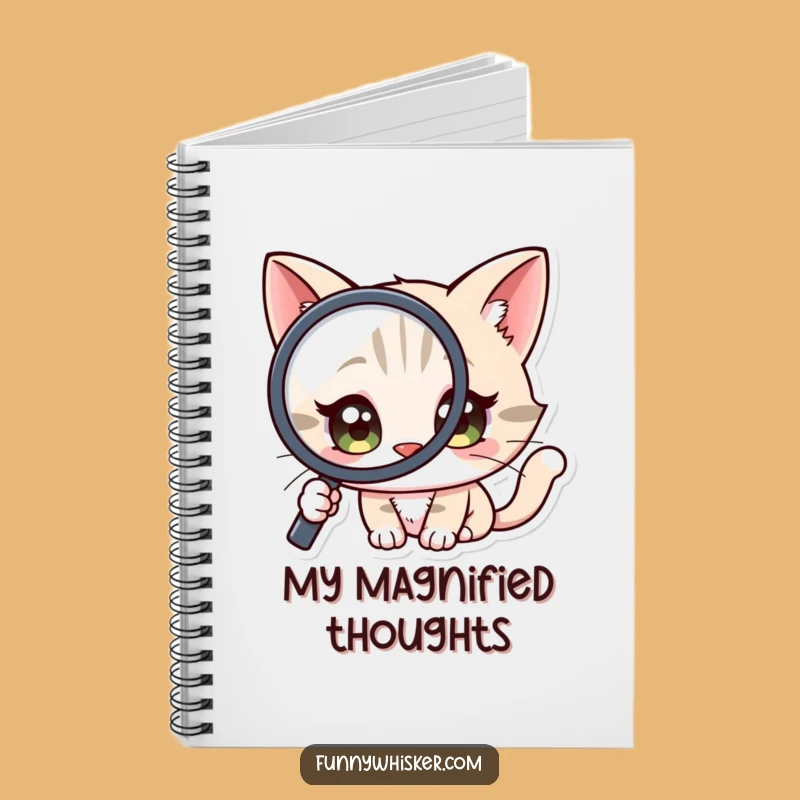 Funny Curious Cat Notebook: Jot Down Discoveries - Creative Gift!