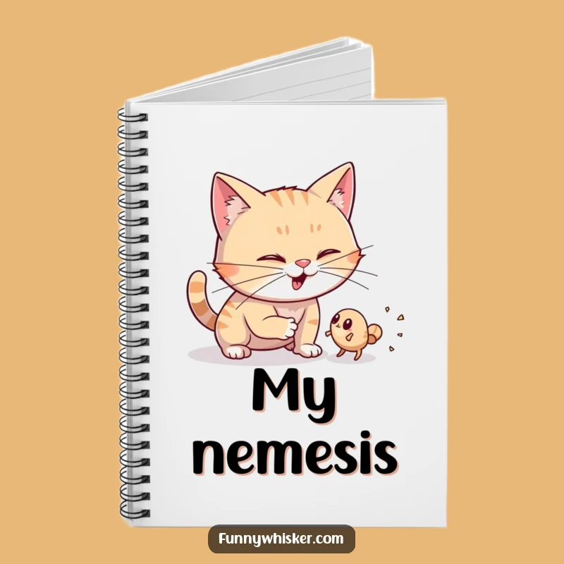 Funny Dust Bunny Hunter Cat Notebook: Capture Your Thoughts, Wiggling Whiskers, Great Funny Gift