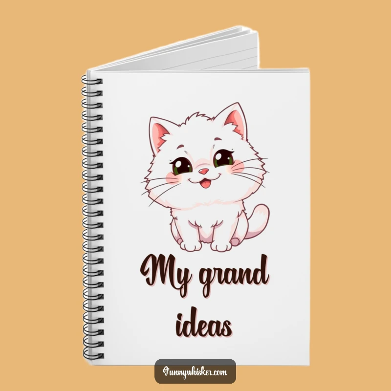 Funny Cat Notebook: Jot Down Ideas with Gleeful Whiskers - Great Gift!