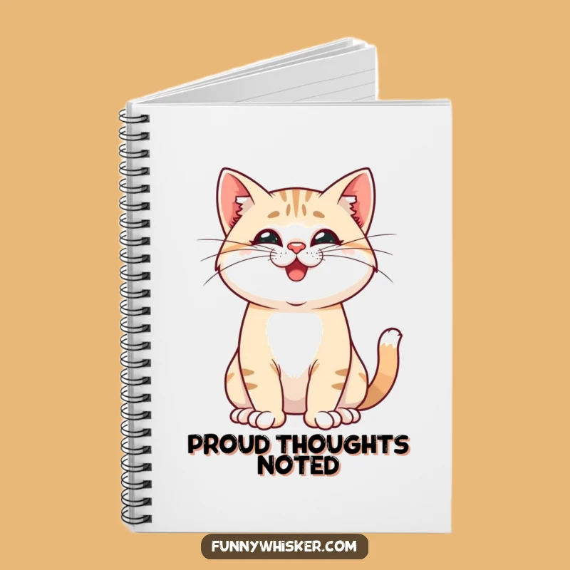 Funny Proud Cat Whiskers Notebook: Jot Down Confident Ideas