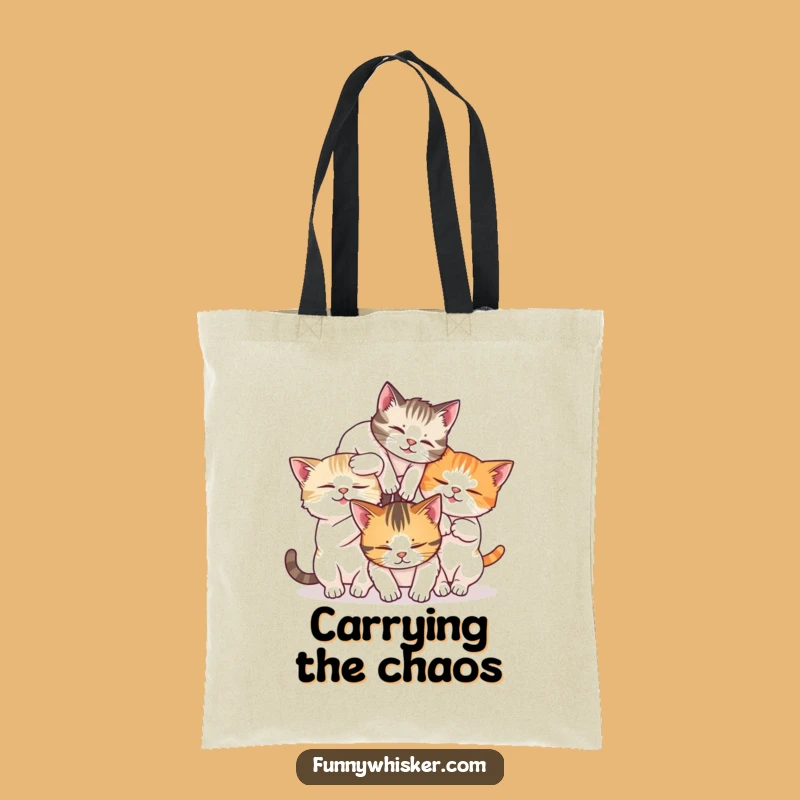 Funny Tumble Cats Tote Bag - Spacious & Stylish Feline Fun