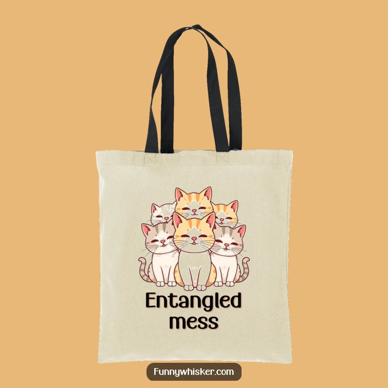 Funny Cat Whiskers Tote Bag: Carry Your Essentials with Humor, Great Gift