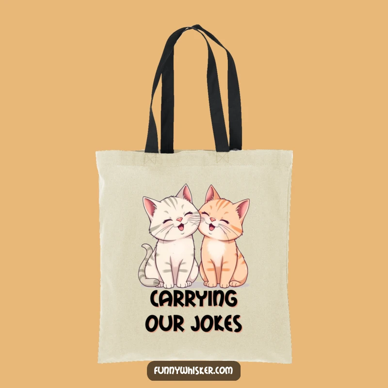 Funny Giggling Cats Tote Bag - Carry Laughter with a Perfect Funny Gift