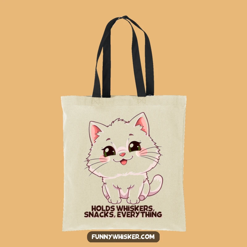 Funny Cat Tote Bag: Carry Your Day with Gleeful Whiskers - Perfect Gift!
